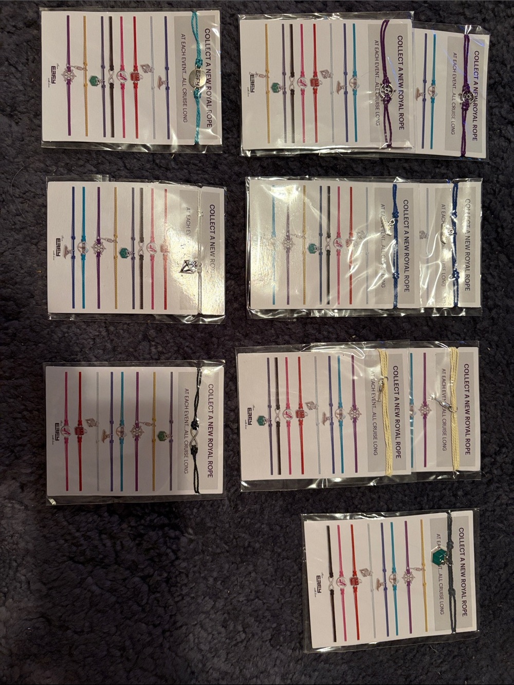 NWT- Assorted Colored String Bracelets w/Charms (Multiple Colors)  by EFFY